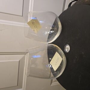 Lenox Crystal Glass Stemless Wine Glasses Tumblers Set of Two